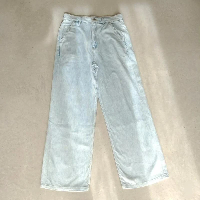 Massimo Dutti Jeans de pernas largas azul céu – photo 6